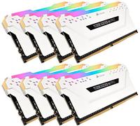 Corsair Vengeance RGB PRO 128 GB (8 x 16 GB) DDR4 3000 MHz C16 XMP 2.0 Enthusiast RGB LED Illuminated Memory Kit - White