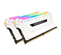 CORSAIR VENGEANCE® RGB PRO 16GB (2 x 8GB) DDR4 DRAM 3000MHz C15 Memory Kit - White