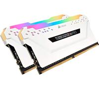 Corsair Vengeance RGB Pro 16GB Memory Kit (2 x 8GB), DDR4, 3200MHz (PC4-25600), CL16, XMP 2.0, White