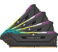 Corsair Vengeance RGB PRO SL 128GB (4x32GB) DDR4 3200MHz C16, Illuminated Desktop Memory Kit (10 Individually Addressable RGB LEDs, Wide Compatibility, Optimised for Bandwidth & Response Times) Black