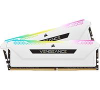 CORSAIR VENGEANCE RGB PRO SL 16GB (2x8GB) DDR4 3200 (PC4-25600) C16 1.35V Desktop Memory - White