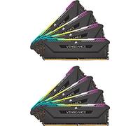Corsair VENGEANCE RGB PRO SL 256GB (8x32GB) DDR4 3200MHz C16 Desktop Memory (10 Individually Addressable RGB LEDs, Optimised for Bandwidth and Response Times, Custom Performance PCB) Black
