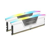 CORSAIR VENGEANCE RGB DDR5 16GB (2x8GB) DDR5 Up to 5200MHz CL40 AMD EXPO Intel XMP iCUE Compatible Computer Memory - White (CMH16GX5M2B5200Z40W)