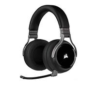 Corsair Virtuoso RGB Wireless Gaming Headset - High-Fidelity 7.1 Surround Sound w/Broadcast Quality Microphone - Memory Foam Earcups - 20 Hour Battery Life - Works with PC, PS4 - Carbon, Premium,Black