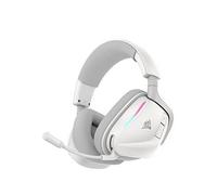 Corsair VOID v2 Wireless Gaming Headset with Bluetooth for PC, PS5, PS4, Switch, Mobile - Dolby Atmos, 70 Hr Battery, Dual Wireless, Lightweight, Fast Charging - White