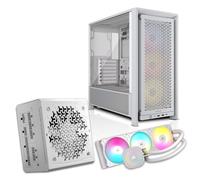 Corsair White Component Bundle - 4000D Frame Case + Nautilus 360 RS ARGB Cooler + RM850e PSU