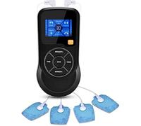 Corsehild Dual Channel TENS EMS Unit 6 Modes Muscle Stimulator with 4 Pads, Electronic Pulse Massager Muscle Massager for Pain Relief