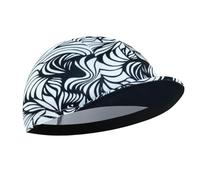 Corsehild White and Black Cycling Cap for Man and Woman Cycling Hat Under Helmet-Polyester Breathable Sweat Absorbent
