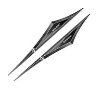 CoRser 2pcs Car side blade badge, For N-issan Qashqai auto Metal Trim Sticker Replacement logo Exterior Body Decoration,A/Black-black