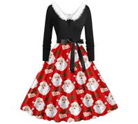 Corset Dress for Women UK, Sexy Elf Costume Adult Women Ladies Dresses Size 18-20 Black Long Dress for Red Christmas Dresses Ladies Christmas Fancy Costumes Mrs Santa Claus Costume