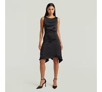 Corset Flare Dress - Black - Women S