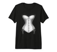 Corset Illustration Bridal Shower Vintage Wedding Design Premium T-Shirt