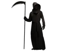 Corset Prom Dress Dark Costume Halloween Scythe Outfit For Stage Performances & Cosplay Gothic Cape (Black, One Size)