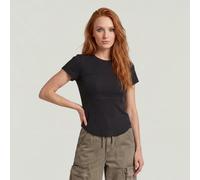Corset Slim T-Shirt - Black - Women M