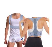 Corset Spine Support Belt Lumbar Back Correction Bandage for Men Women Corrector th and Relaxation (Color Grey, Size : M)
