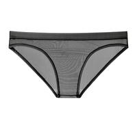 Corset Summer Seamless Underwear for Men Lace Thin Transparent Underpants Briefs Mesh Tight e Breathable Knickers Panties I-312 Black M