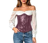 Corset Too, Shaping Cincher Corsets Steel Boned Waist Trainer Glossy Latex Bodysuit Slimming Underbust Bustier For Control Firm