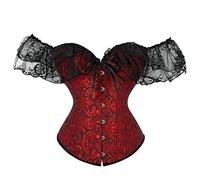 Corset Top for Women Renaissance Overbust Lace Up Bustier Corset Tops