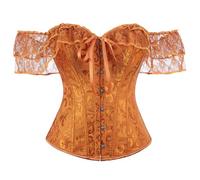 Corset Top for Women Renaissance Overbust Lace Up Bustier Corset Tops