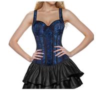 Corset Top for Women's Christmas Halloween Pirate Party Wedding Cosplay Gothic Costumes Plus Size Adjustable Shoulder Strap Laced Up Back Bustier Trim Waist Push Up Bodysuit Plus Size Bodyshaper Tops