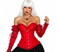 Corset Top Women Overbust Bustier Basque Lingerie Shaper Plus Size UK 6-24