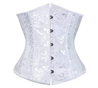 Corset Tops for Women Lace Waist Push up Bodysuit Sexy Boned Overbust Corset Lingerie Bodyshaper Top Shapewear Black White Pink Blue Corsets