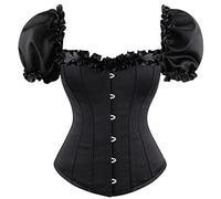 Corsets Women's Gothic Bustiers Renaissance Waist Trainer Elegant Overbust Baroque Vest Camisole Corsets Bodice Lace Up Shapewear Tummy Control Body Shaper Bustiers Halloween Costume