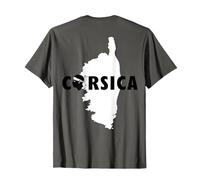 Corsica and Drawing Corsica in The Back Corsica Gift Idea T-Shirt