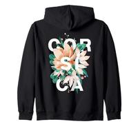 Corsica Floral Design French Nature Vibes Zip Hoodie