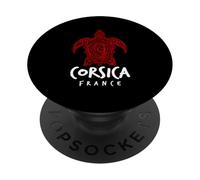 Corsica France Tribal Sea Turtle Ocean Art Design PopSockets Adhesive PopGrip