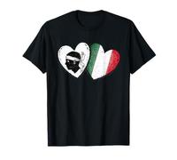 Corsica Italy Flag Heart Corsican Pride Island Design T-Shirt