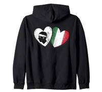 Corsica Italy Flag Heart Corsican Pride Island Design Zip Hoodie