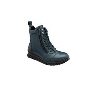 'Corsica' Leather Zip-Up Ankle Boots Lotus Blue 6
