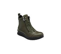'Corsica' Leather Zip-Up Ankle Boots Lotus Khaki 7