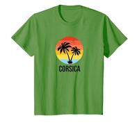 Corsica Retro Palm Tree Vacation Vintage Corsica T-Shirt