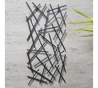 corsicana small metal wall hung coat rack in black