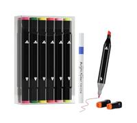 Corslet 13 Pcs Marker Colour Set 12 Pc Dual Tip Alcohol Markers Set with Random 1 Pc Acrylic Marker Stationary Set Sketch Pen Set for Kids Alcoholic Markers Set for Calligraphy Drawing & Sketching