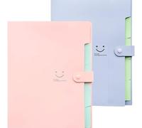 Corslet File Folder for Documents A4 Size Paper Office Students Certificate Holder Storage Organizer 5 Pockets (Pack of 2)
