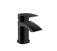 Corso Bathrooms Belantia Black Mini Mono Basin Mixer Inc Waste - Lifetime Guarantee