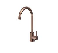 Corso Bathrooms Bronx Brushed Bronze Mono Kitchen Sink Mixer Single Lever Handle - Lifetime Guarantee