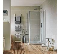 Corso Bathrooms Dalton Pivot Door 700mm, 6mm Chrome