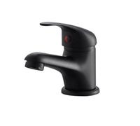 Corso Bathrooms Matt Black Bathroom Basin Tap Single Lever Mono Mixer Tap