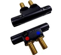 Corso Bathrooms Premium Black Mini Vertical Shower Valve Caravan Mobile Home Lifetime Guarantee