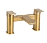Corso Bathrooms Rhodos Brushed Brass Bath Filler Deck Mounted - Lifetime Guarantee
