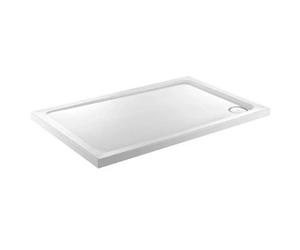 Corso Bathrooms Storny 900mm X 760mm Anti-Slip Shower Tray - Corner Waste