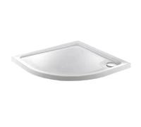Corso Bathrooms Storny 900mm X 900mm Quadrant Shower Tray 550mm Radius - Corner Waste