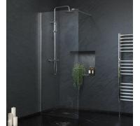 Corso Bathrooms Waltham 1100mm Wet Room Panel 2M High 8mm Glass