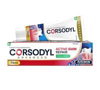 Corsodyl Active Gum Repair Toothpaste, Bleeding Gums, Fresh Mint, 75 ml | Fluoride toothpaste for bleeding gums, helps remove plaque bacteria, daily gum care, fresh mint flavour