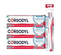 Corsodyl Complete Protection Bundle: 2X Complete Protection Extra Fresh Toothpaste 75ml & 2X Corsodyl Extra Fresh Mouthwash