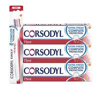 Corsodyl Complete Protection Bundle: 2X Complete Protection Extra Fresh Toothpaste 75ml & 2X Corsodyl Extra Fresh Mouthwash